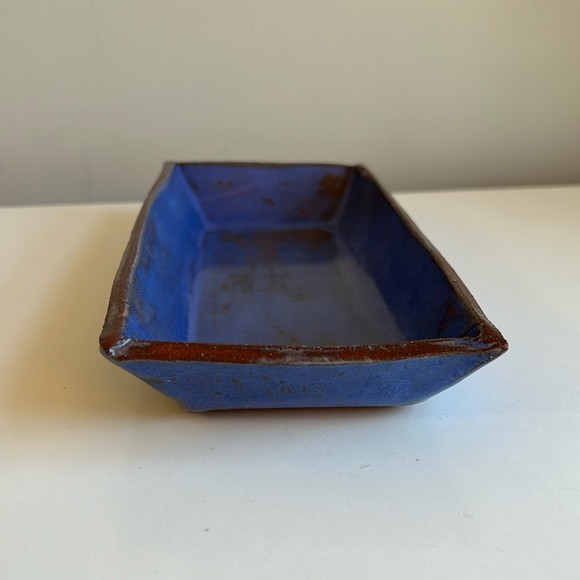 NEW Handmade Pottery Rectangular Tray in Rich Purple - Picture 3 of 8
